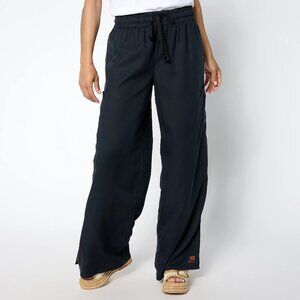 NEW Peace Love World Women's Black Wide Leg Pants L
